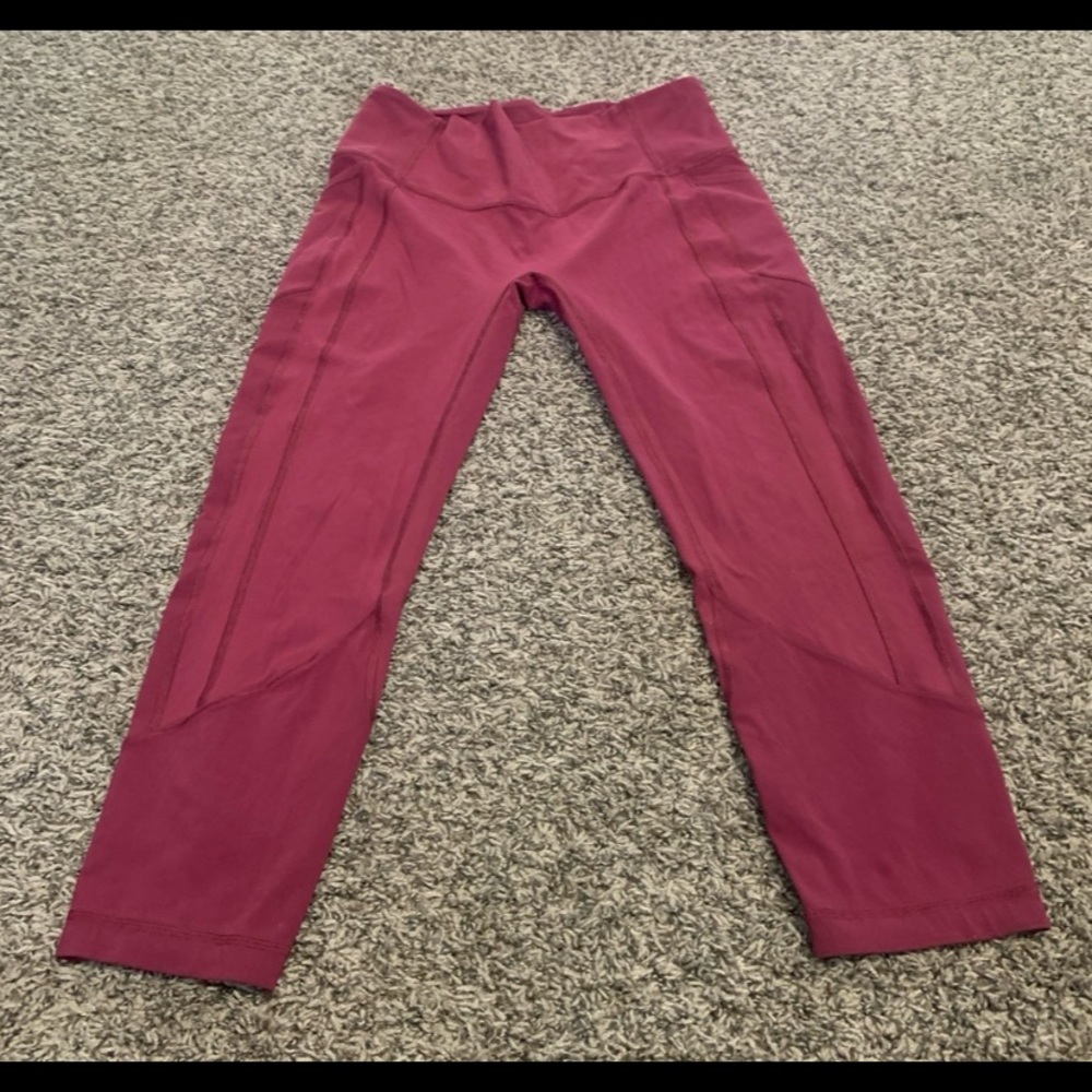 lululemon athletica Maroon Leggings